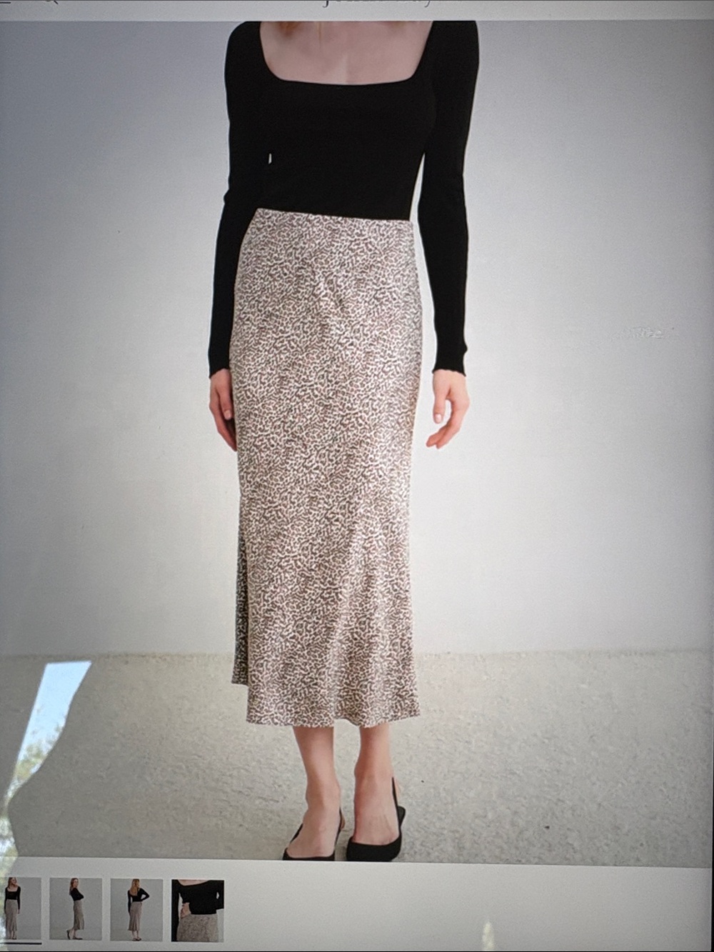 Jenni Kayne leopard slip skirt leopard small